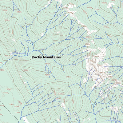Natural Resources Canada Tangle Peak, BC (082J12 Toporama) digital map