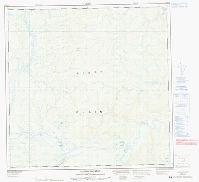 Natural Resources Canada Tatisno Mountain, BC (094M12 CanMatrix) digital map