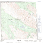 Natural Resources Canada Tepee Lake, YT (115F09 CanMatrix) digital map