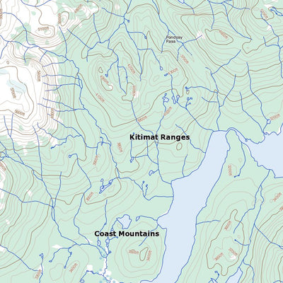 Natural Resources Canada Tesla Lake, BC (093E02 Toporama) digital map