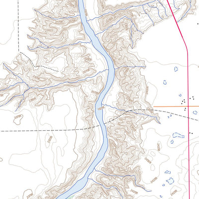 Natural Resources Canada The Middle Sand Hills, AB (072L09 Toporama) digital map