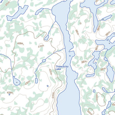 Natural Resources Canada Thlewycho Lake (076C16 Toporama) digital map