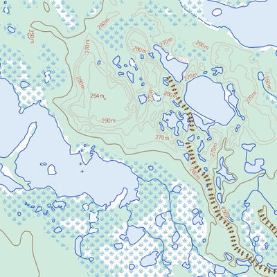 Natural Resources Canada Thomas Lake, NT (086E03 Toporama) digital map