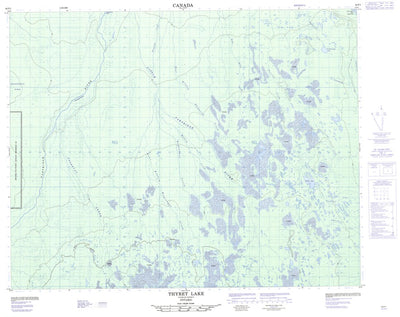 Natural Resources Canada Thyret Lake, ON (042P01 CanMatrix) digital map