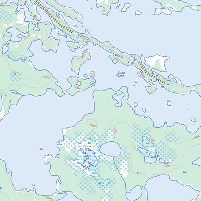 Natural Resources Canada Timmins Lake, NL (023I04 Toporama) digital map