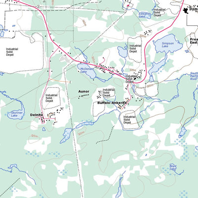 Natural Resources Canada Timmins, ON (042A06 Toporama) digital map