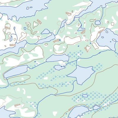 Natural Resources Canada Tite Lake, NT (075B11 Toporama) digital map