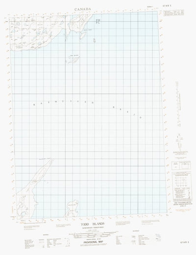 Natural Resources Canada Todd Islands East, NU (067A08_E CanMatrix) digital map