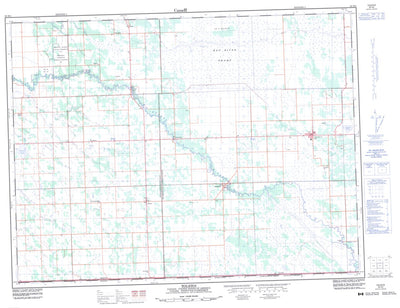 Natural Resources Canada Tolstoi, MB (062H02 CanMatrix) digital map