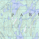 Natural Resources Canada Tom Thomson Lake, ON (031E10 CanMatrix) digital map