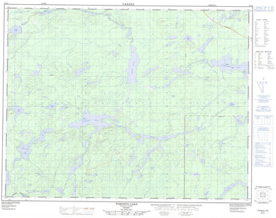 Natural Resources Canada Toronto Lake, ON (042L05 CanMatrix) digital map