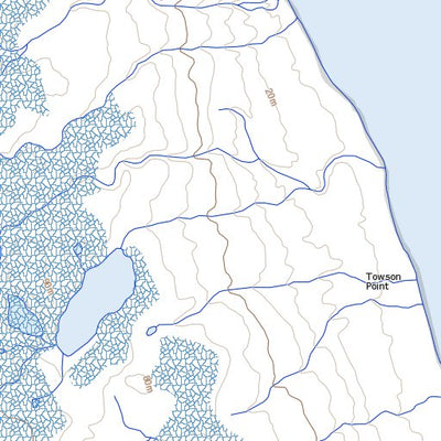 Natural Resources Canada Towson Point, NU (078H15 Toporama) digital map
