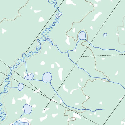 Natural Resources Canada Trainor Lake, NT (095A08 Toporama) digital map