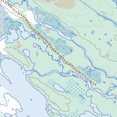 Natural Resources Canada Trud Lake, NU (065I01 Toporama) digital map