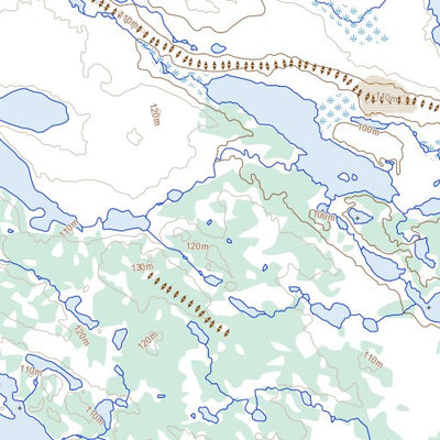 Natural Resources Canada Trud Lake, NU (065I01 Toporama) digital map