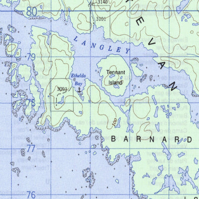 Natural Resources Canada Trutch Island, BC (103H04 CanMatrix) digital map