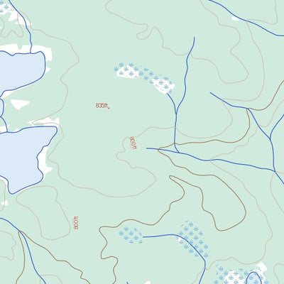 Natural Resources Canada Tsintu Lake, NT (096L04 Toporama) digital map