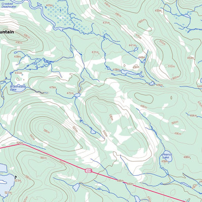 Natural Resources Canada Tuadook Lake, NB (021J15 Toporama) digital map
