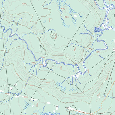 Natural Resources Canada Tupper Creek, AB (093P08 Toporama) digital map