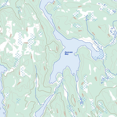 Natural Resources Canada Turnbull Lake, MB (064C08 Toporama) digital map