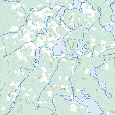 Natural Resources Canada Tweed Lake, NT (096K13 Toporama) digital map