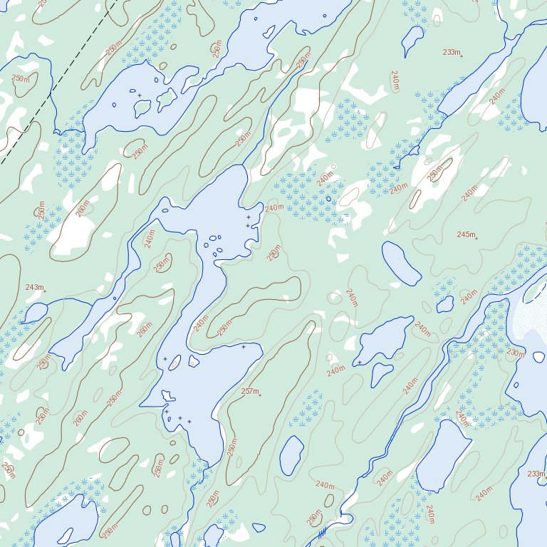 Two River Lake, ON (053G14 Toporama) Map by Natural Resources Canada ...
