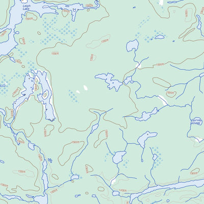 Natural Resources Canada Uneven Lake, ON (052H13 Toporama) digital map