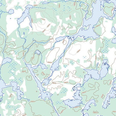 Natural Resources Canada Uneven Lake, ON (052H13 Toporama) digital map