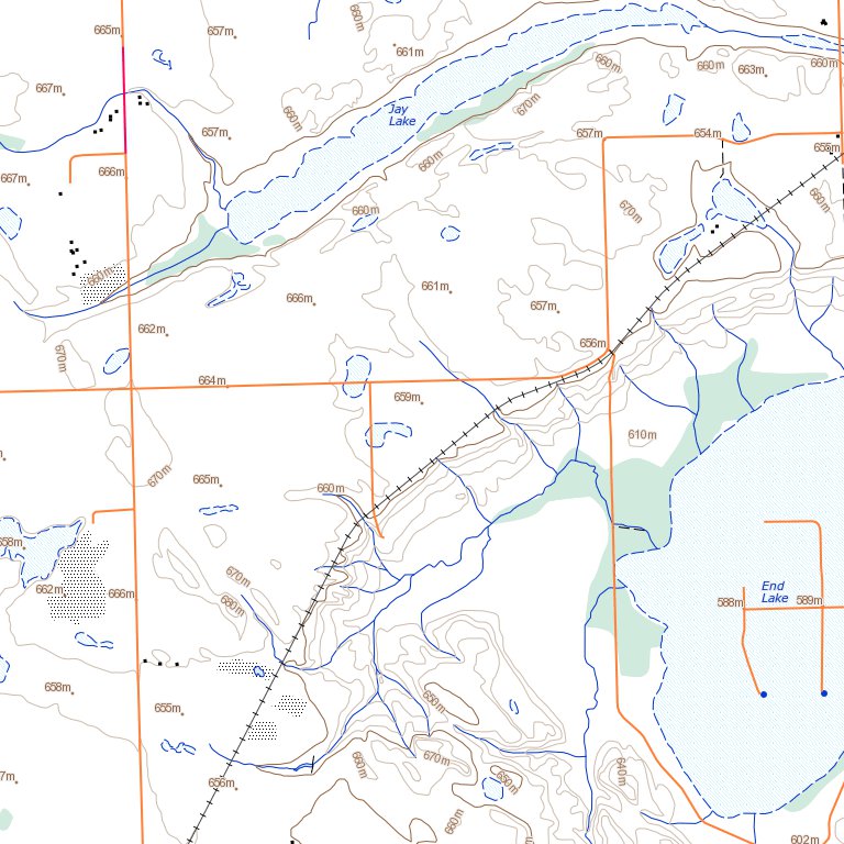 Unity, SK (073C06 Toporama) Map By Natural Resources Canada | Avenza Maps