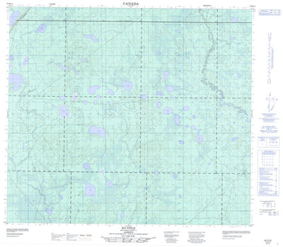 Natural Resources Canada Unnamed, AB (073M13 CanMatrix) digital map