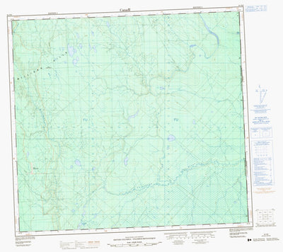 Natural Resources Canada Unnamed, AB (094H08 CanMatrix) digital map