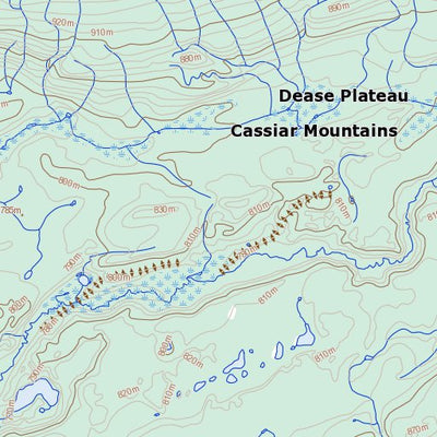 Natural Resources Canada Unnamed, BC (104P10 Toporama) digital map