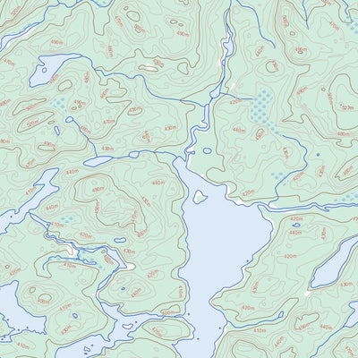 Natural Resources Canada Unnamed, NL (013B13 Toporama) digital map