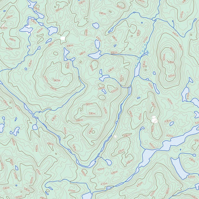 Natural Resources Canada Unnamed, NL (013B13 Toporama) digital map