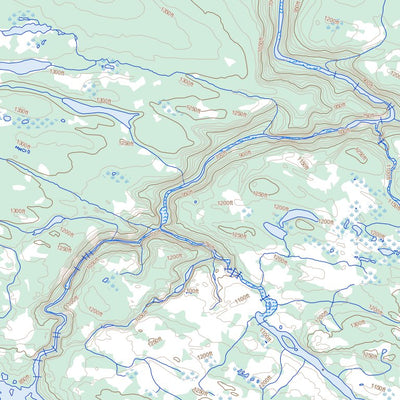 Natural Resources Canada Unnamed, NL (013E03 Toporama) digital map