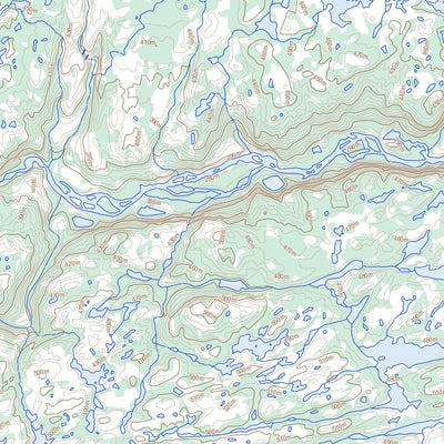 Natural Resources Canada Unnamed, NL (013M07 Toporama) digital map