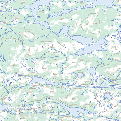 Natural Resources Canada Unnamed, NL (013M13 Toporama) digital map