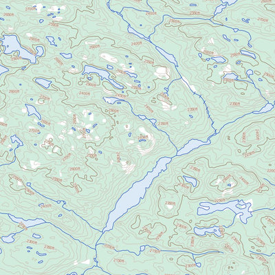 Natural Resources Canada Unnamed, NL (023A02 Toporama) digital map