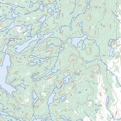 Natural Resources Canada Unnamed, NL (023A08 Toporama) digital map
