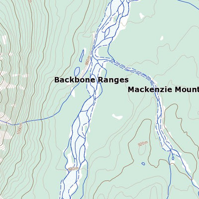 Natural Resources Canada Unnamed, NT (106B11 Toporama) digital map