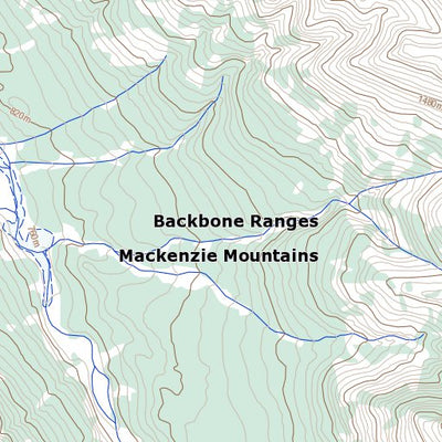 Natural Resources Canada Unnamed, NT (106B14 Toporama) digital map