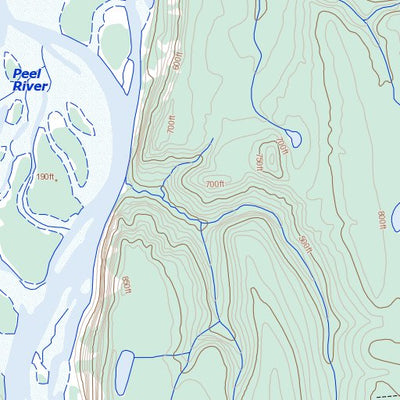 Natural Resources Canada Unnamed, NT (106K05 Toporama) digital map