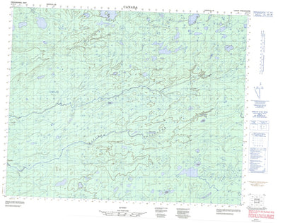 Natural Resources Canada Unnamed, QC (032N13 CanMatrix) digital map