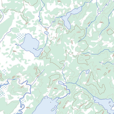 Natural Resources Canada Vermilyea Lake, MB (053L10 Toporama) digital map