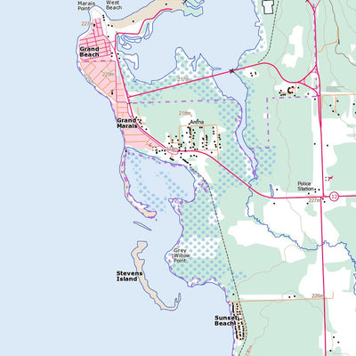 Natural Resources Canada Victoria Beach, MB (062I10 Toporama) digital map