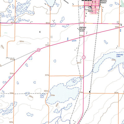 Natural Resources Canada Wakaw, SK (073A12 Toporama) digital map