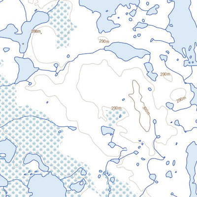Natural Resources Canada Wakefield Lake, MB (064P13 Toporama) digital map