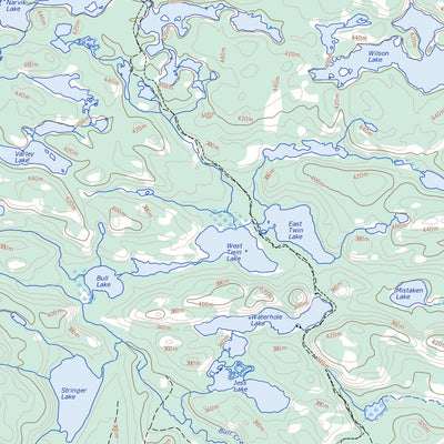 Natural Resources Canada Wakomata Lake, ON (041J11 Toporama) digital map