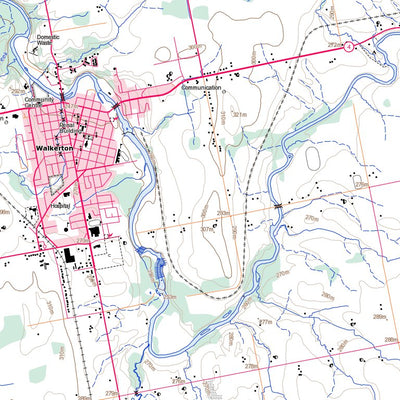 Natural Resources Canada Walkerton, ON (041A03 Toporama) digital map