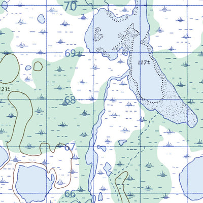 Natural Resources Canada Warkworth Creek East, MB (054K05_E CanMatrix) digital map